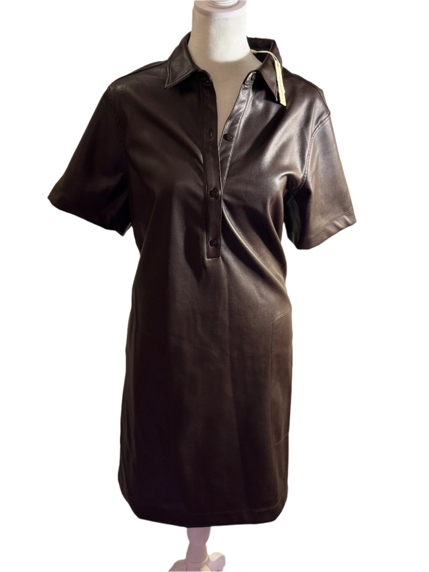 NEW!! Women Faux Leather Dress XL