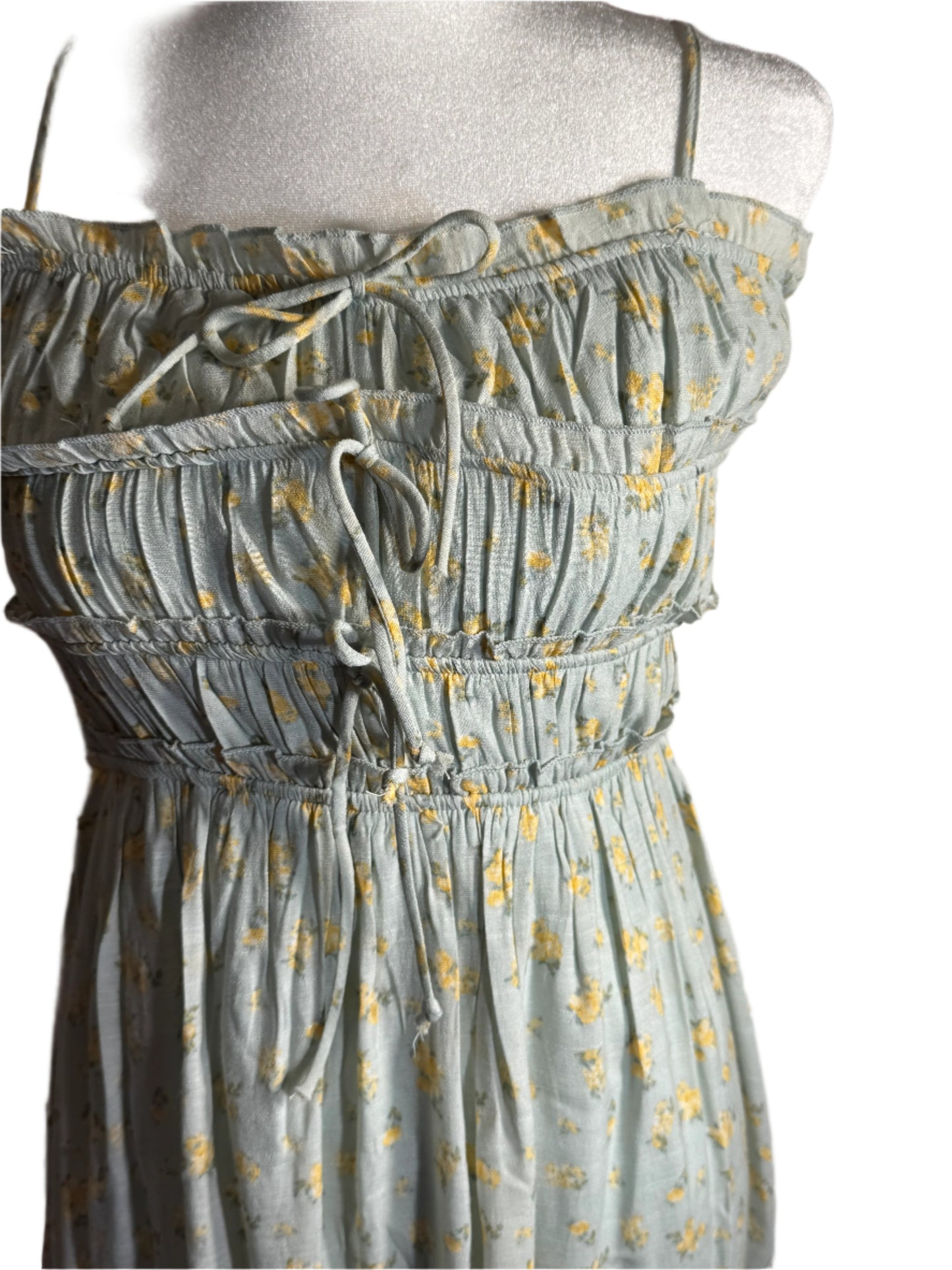 NEW!! Jessica Simpson Women Flare Sleeveless Maxi Cotton Dress (L)