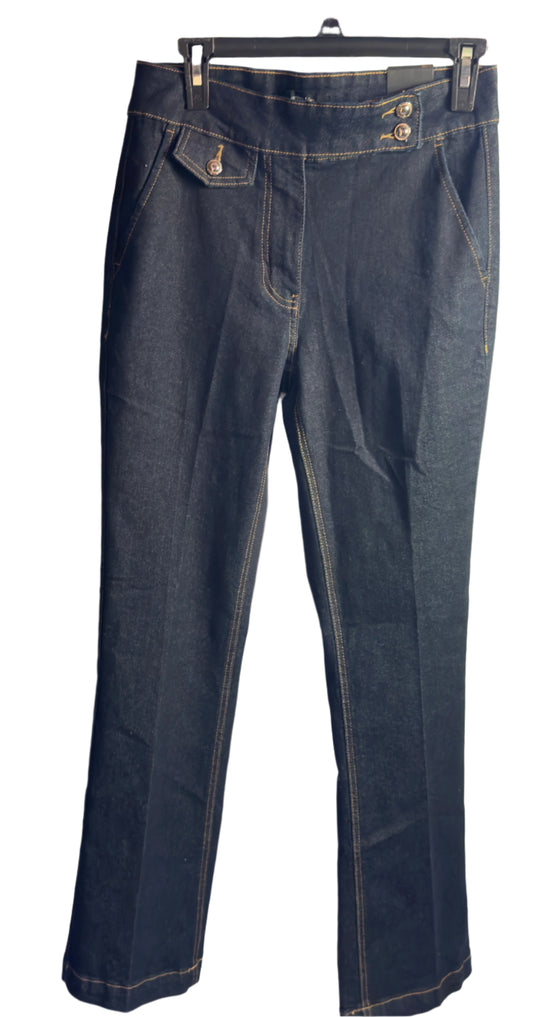 NEW!! Nicole Miller Women  Dark Blue Denin Jeans  Size (6)