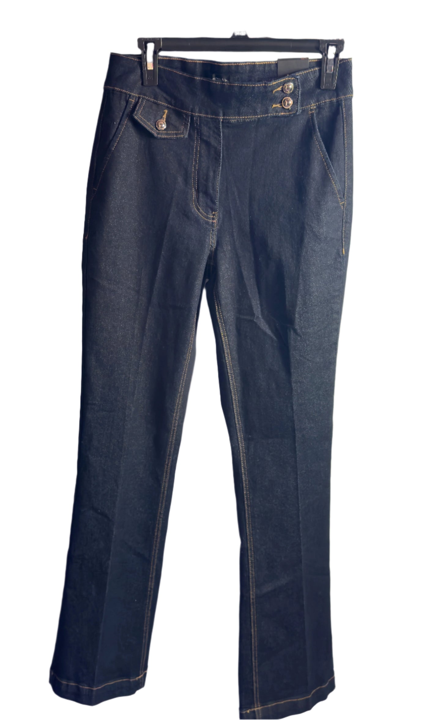 NEW!! Nicole Miller Women  Dark Blue Denin Jeans  Size (6)