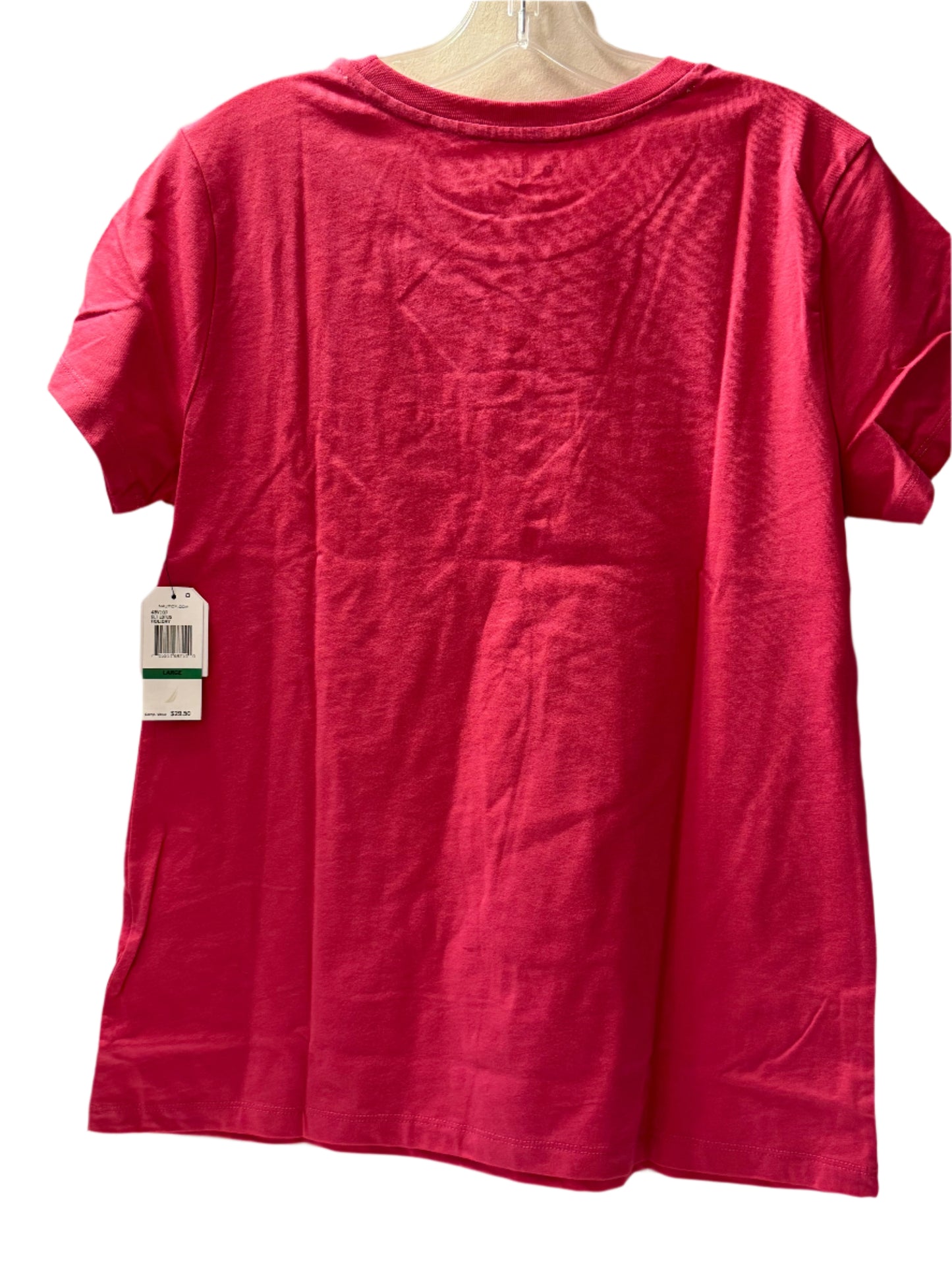 NEW!! Nautica Women Rhinestone Graphic T-Shirt L
