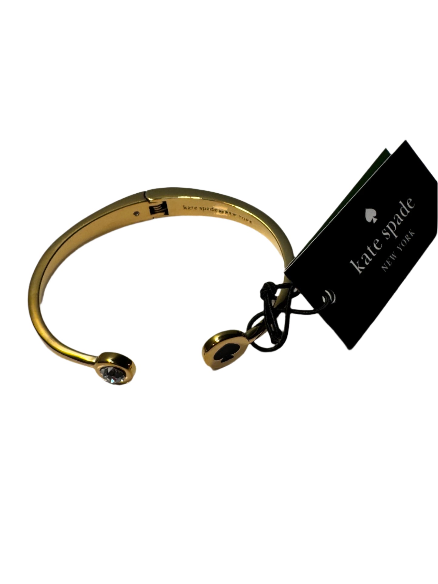 NEW!! Kate Spade Gold Plated Bangle (Black heart Design)