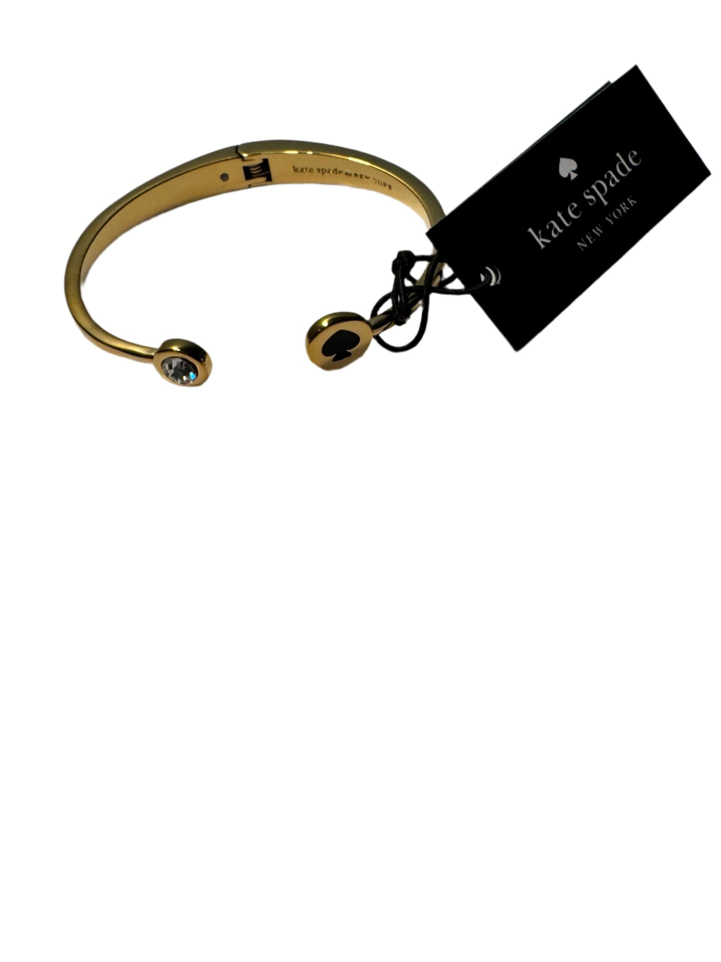 NEW!! Kate Spade Gold Plated Bangle (Black heart Design)