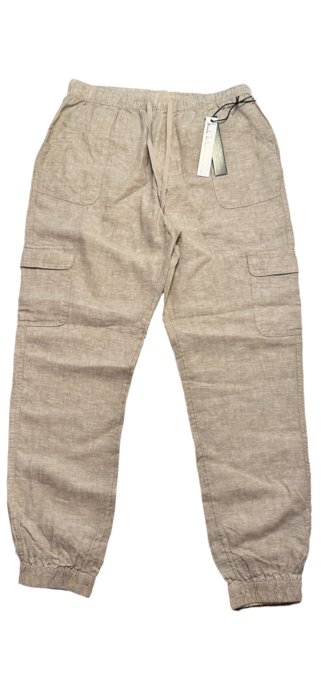 NEW!! Nicole Miller Women 100% Linen Pants Size (M)