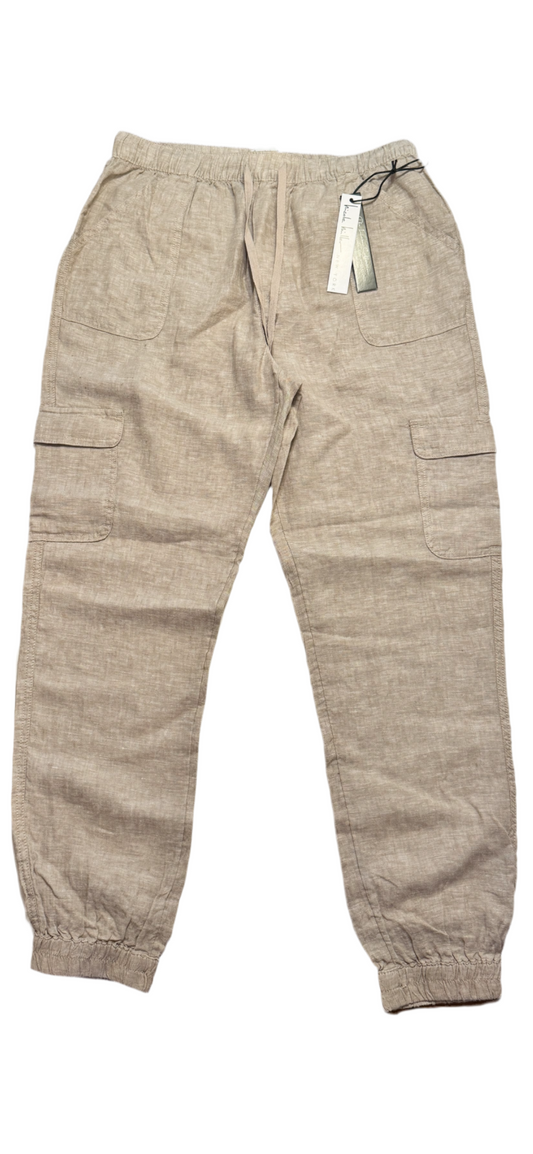 NEW!! Nicole Miller Women 100% Linen Pants Size (L)