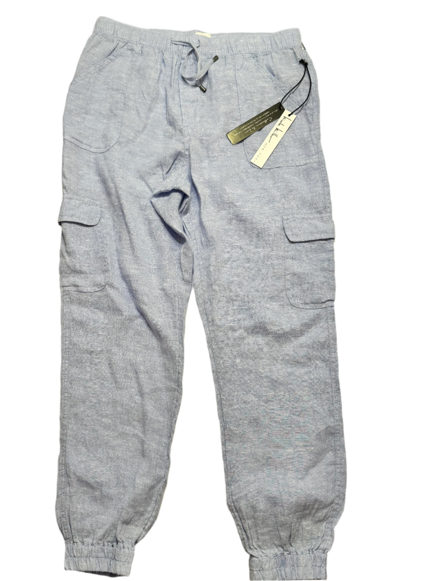 NEW!! Nicole Miller 100% Women Linen Pants (L)