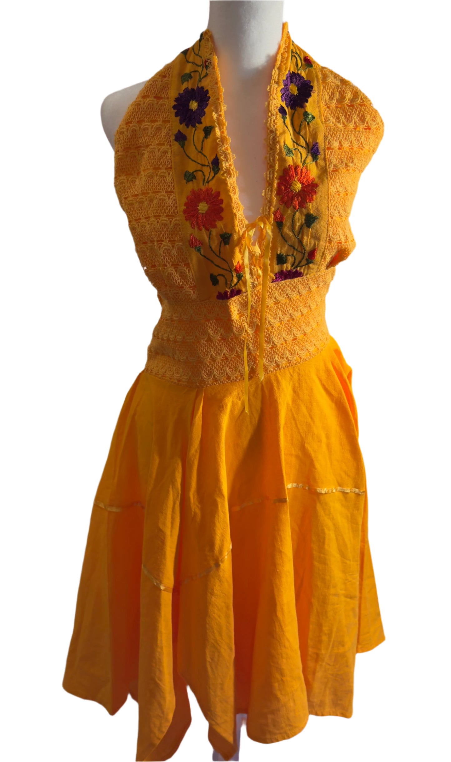 NEW!! Women Flare Sleeveless Maxi Dress (L)