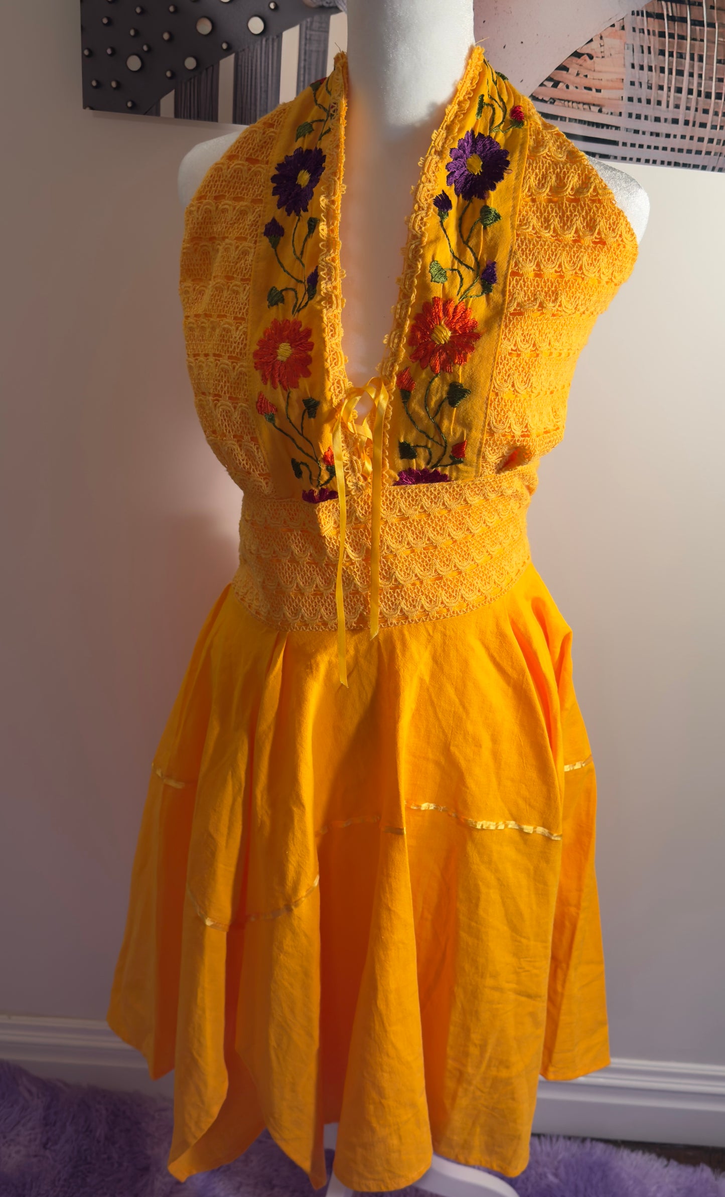 NEW!! Women Flare Sleeveless Maxi Dress (L)