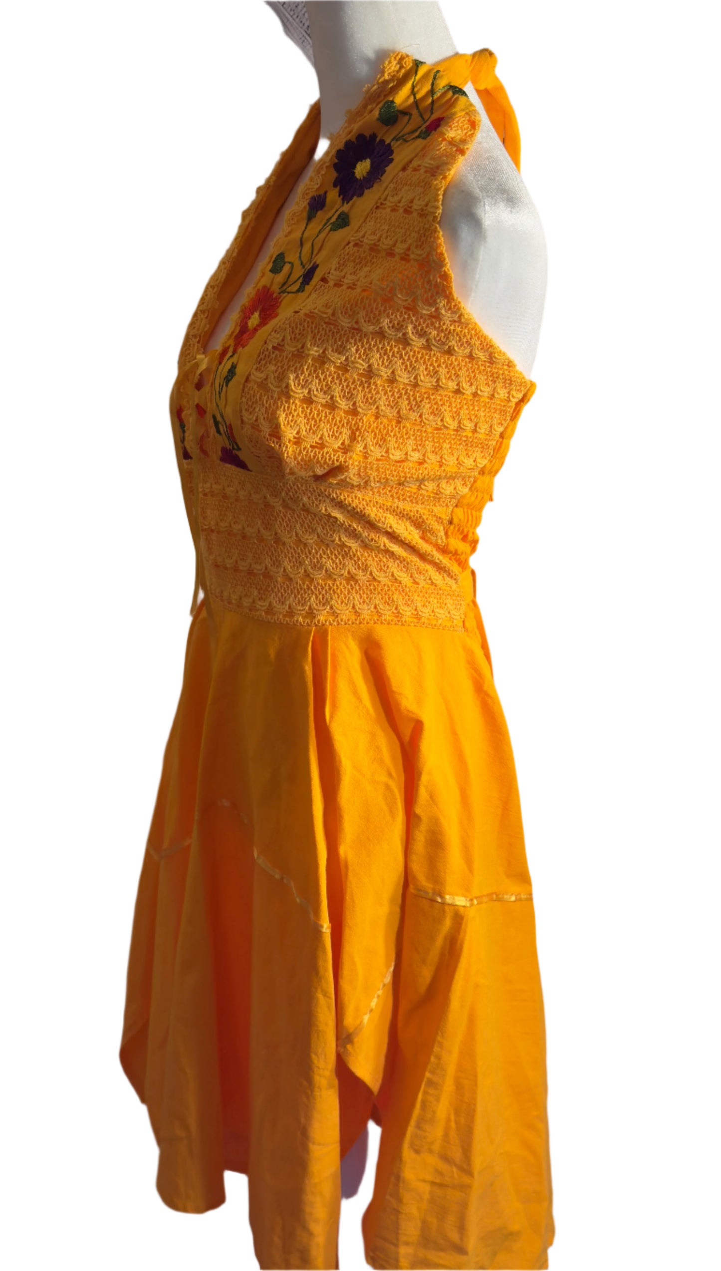 NEW!! Women Flare Sleeveless Maxi Dress (L)