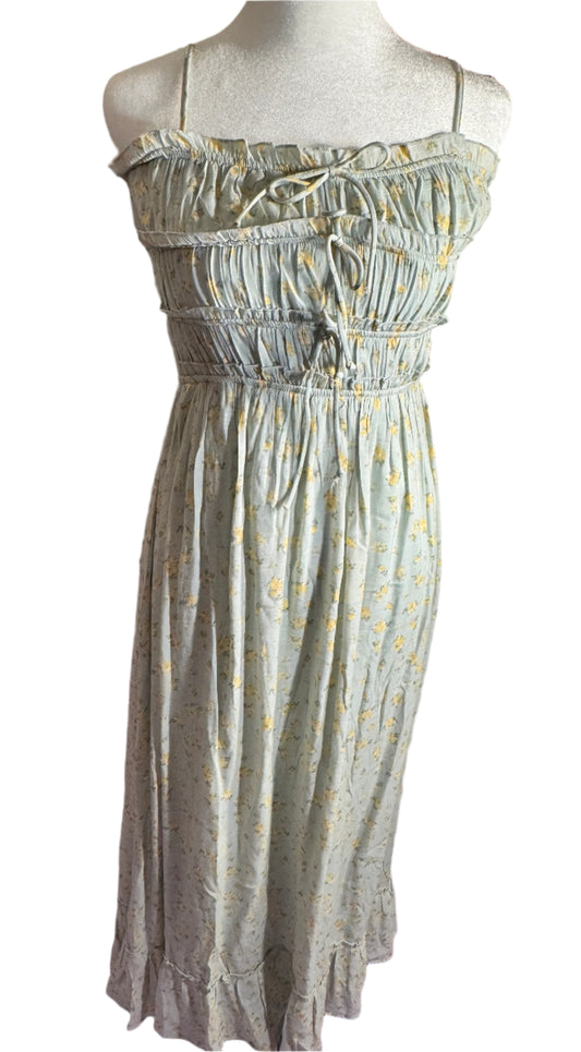 NEW!! Jessica Simpson Women Flare Sleeveless Maxi Cotton Dress (L)