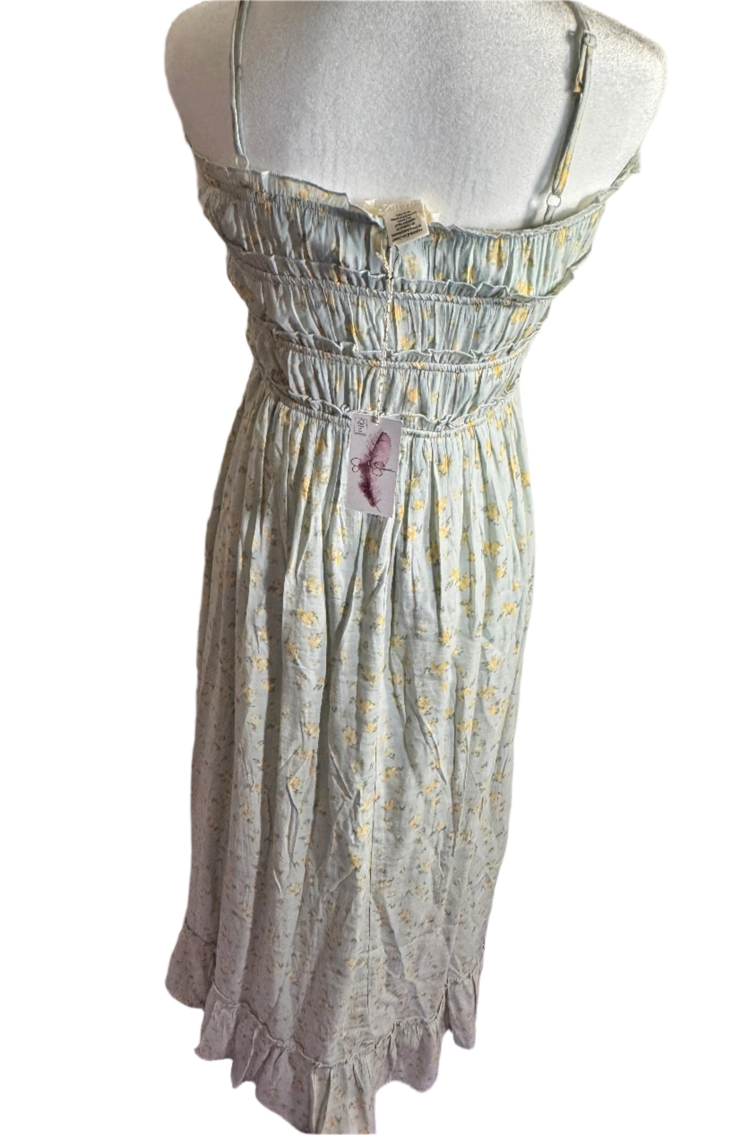 NEW!! Jessica Simpson Women Flare Sleeveless Maxi Cotton Dress (L)