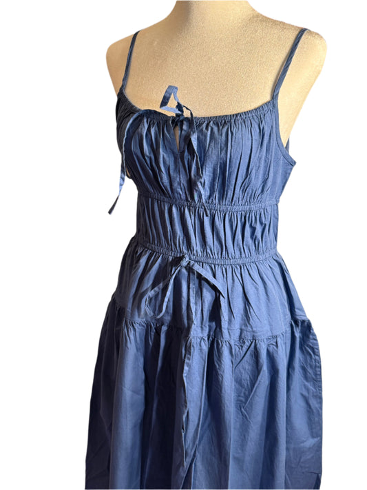 NEW!! Women Flare Sleeveless Maxi Dress (L)
