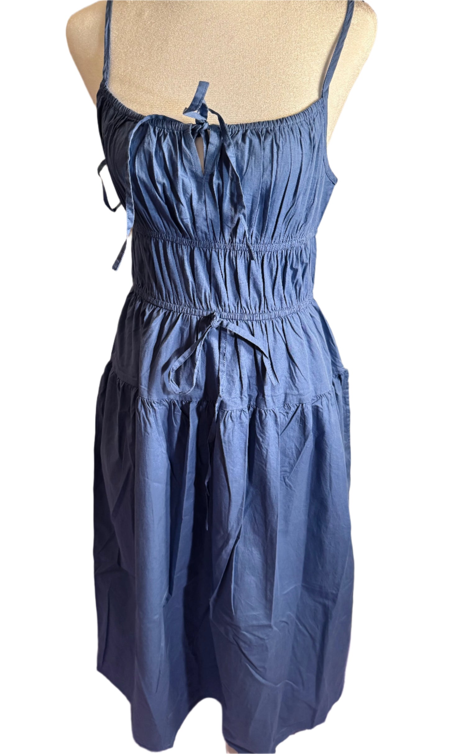 NEW!! Women Flare Sleeveless Maxi Dress (L)