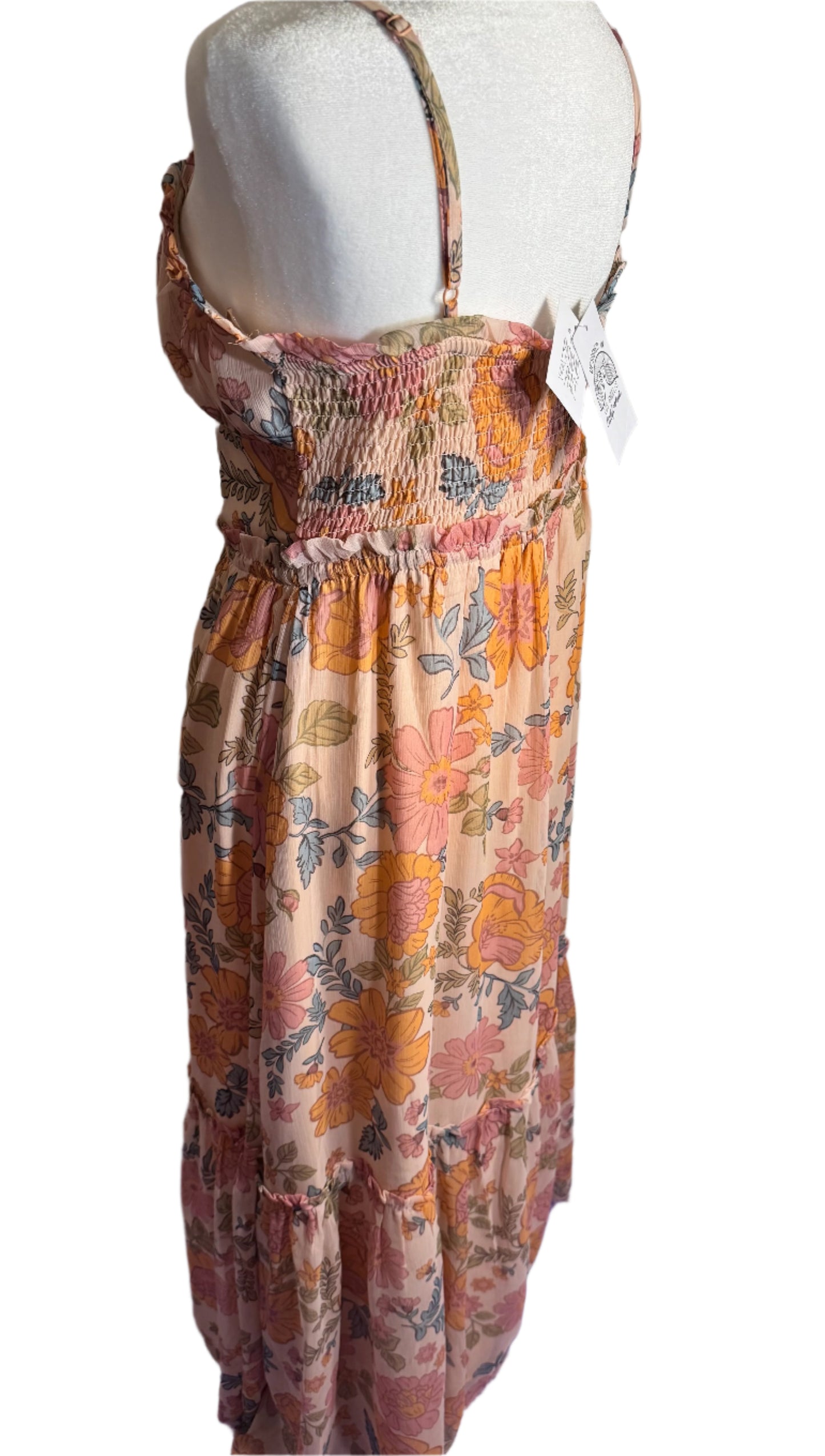 NEW!! Women Flare Sleeveless Maxi Dress (L)